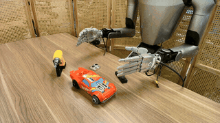 GR00T N1.7 controlling a 22-DoF dexterous hand performing precise manipulation of small objects