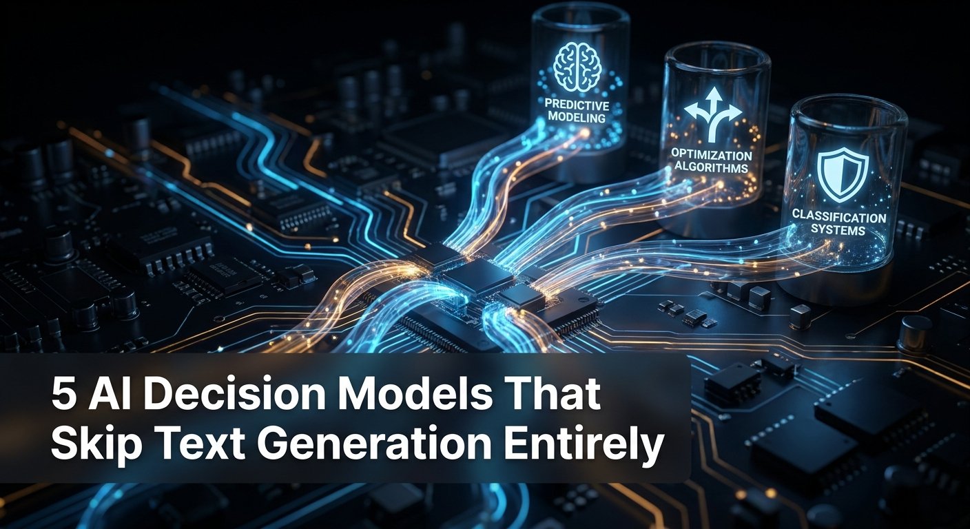 5 AI Decision Models That Skip Text Generation Entirely