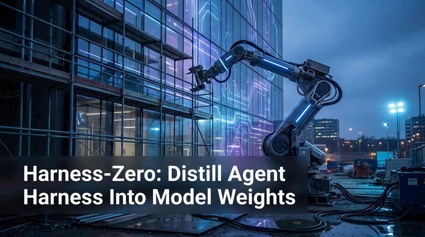 Harness-Zero: Distill Optimized Agent Harness Behavior Into Model Weights, Then Remove the Harness