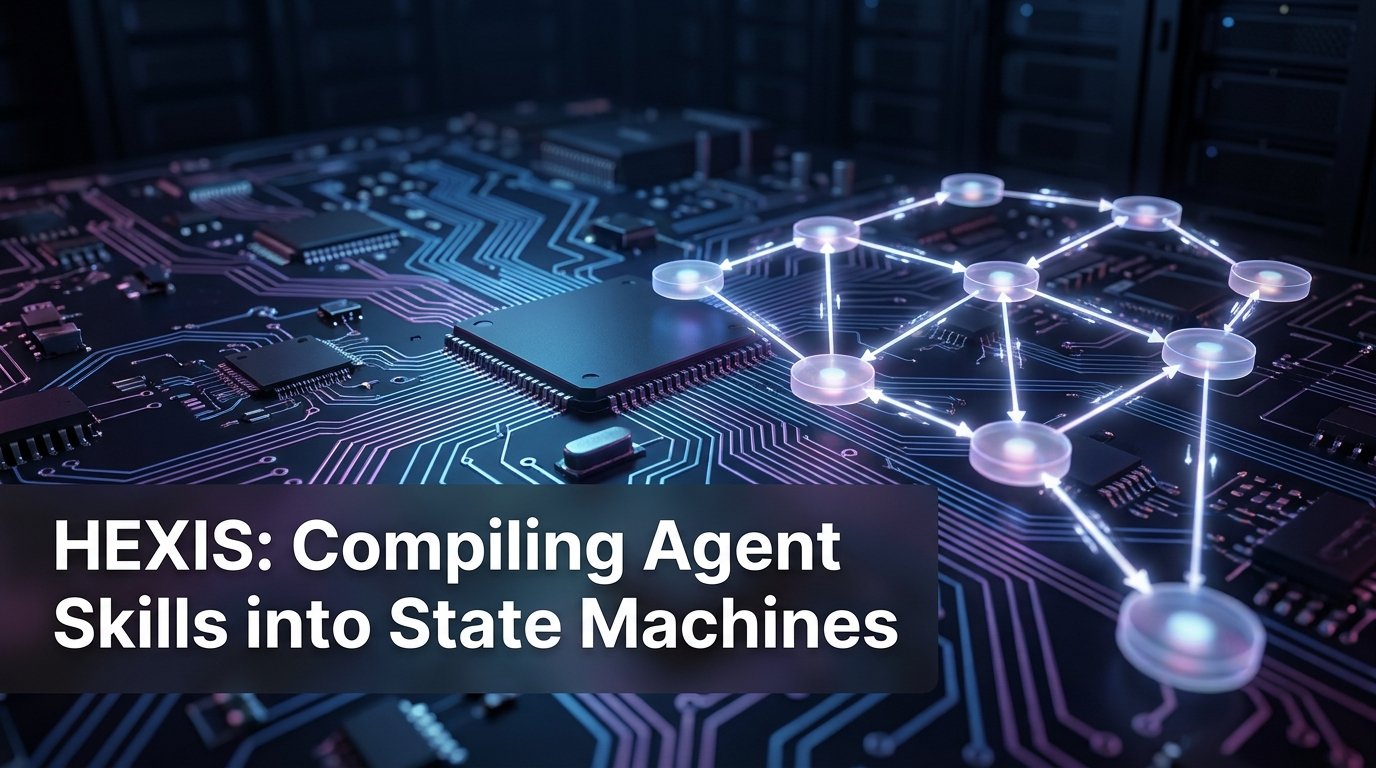 HEXIS Compiles LLM Agent Skills into Deterministic State Machines
