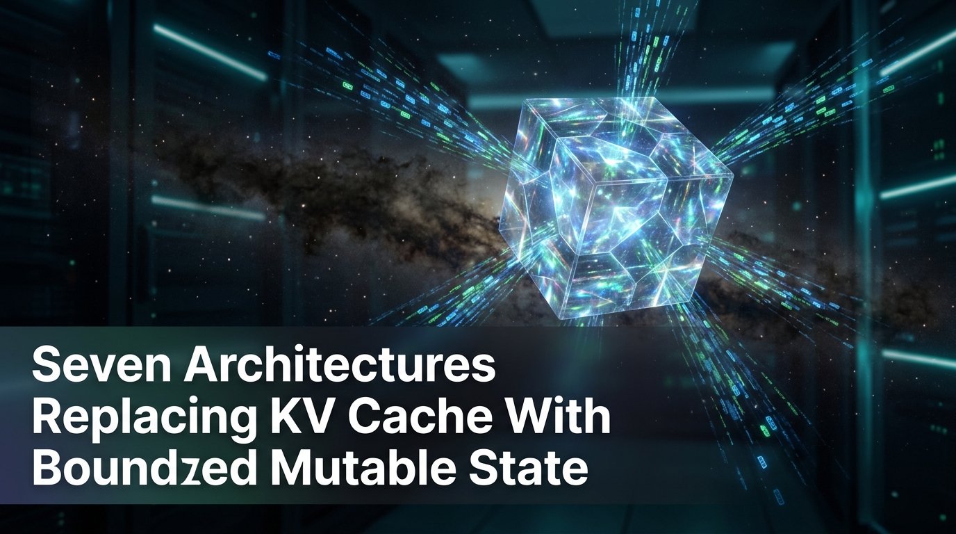 Seven Architectures Replacing KV Cache With Bounded Mutable State
