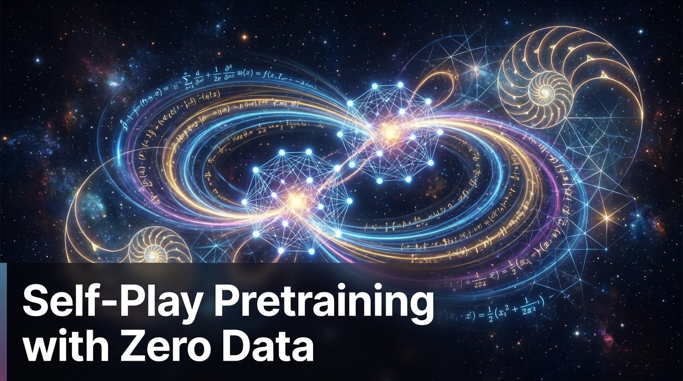 Self-Play Pretraining: Two AIs Train Each Other with Zero Human Data