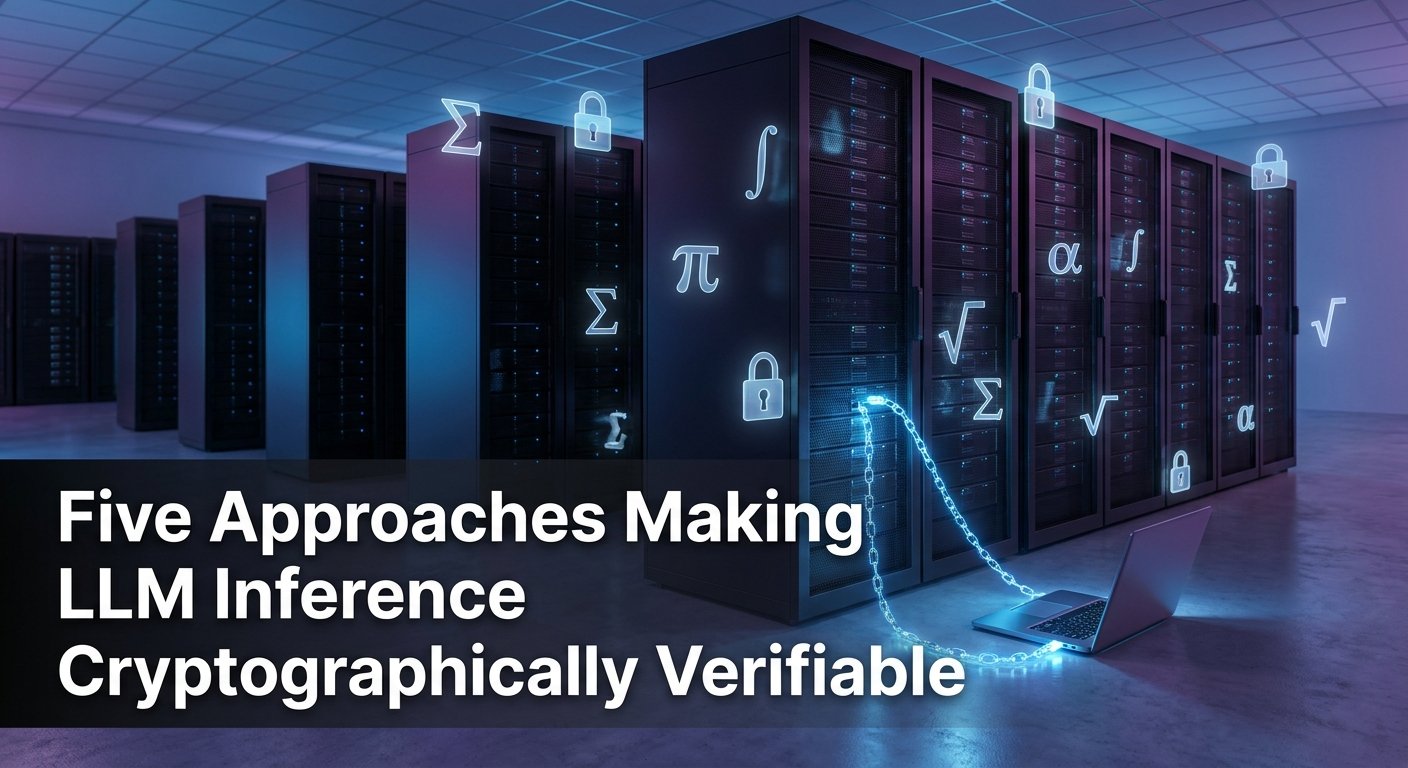 Five Approaches Making LLM Inference Cryptographically Verifiable
