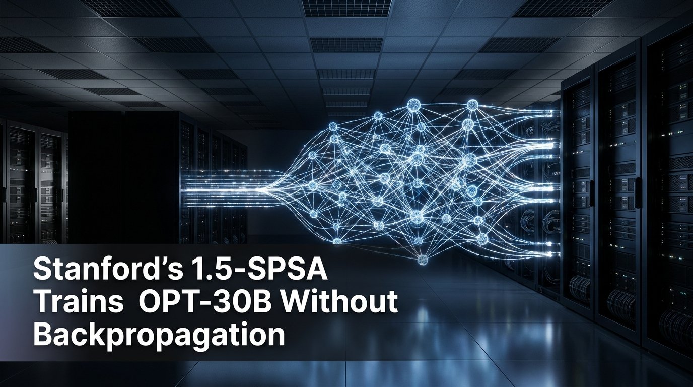 Stanford’s 1.5-SPSA Trains OPT-30B Without Backpropagation